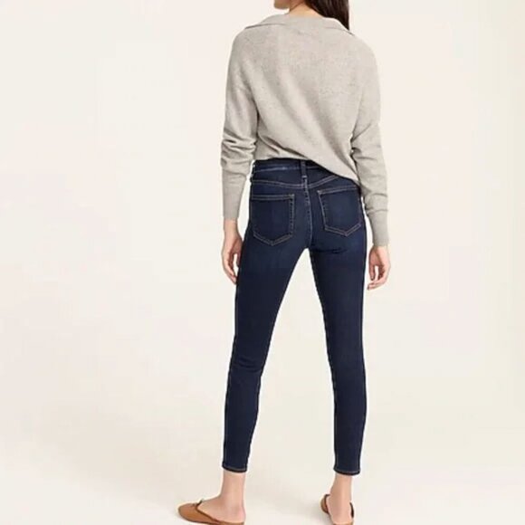 J.Crew Dark Wash Ever Stretch Skinny Ankle Toothpick Jeans 27 - Picture 2 of 16